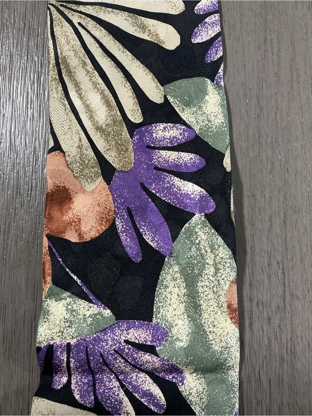 VTG Carlo Palazzi 100% Italian Silk Tie Abstract Floral Art Deco